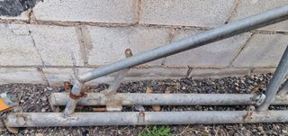 Postes terminales para valla obra