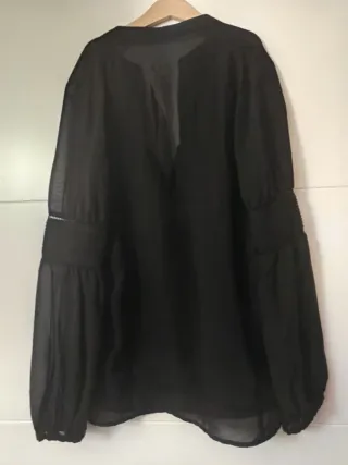 Blusa Zara Negra Fiesta