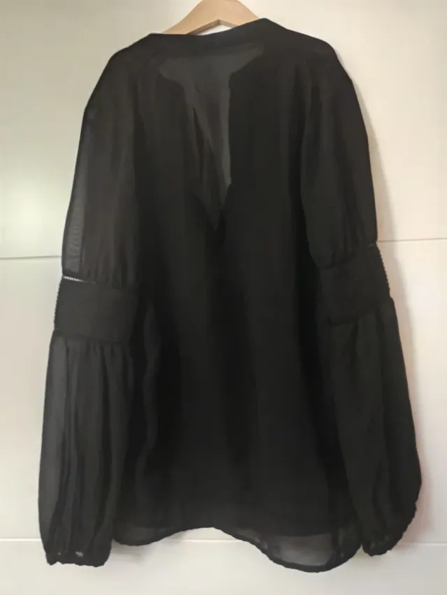 Blusa Zara Negra Fiesta