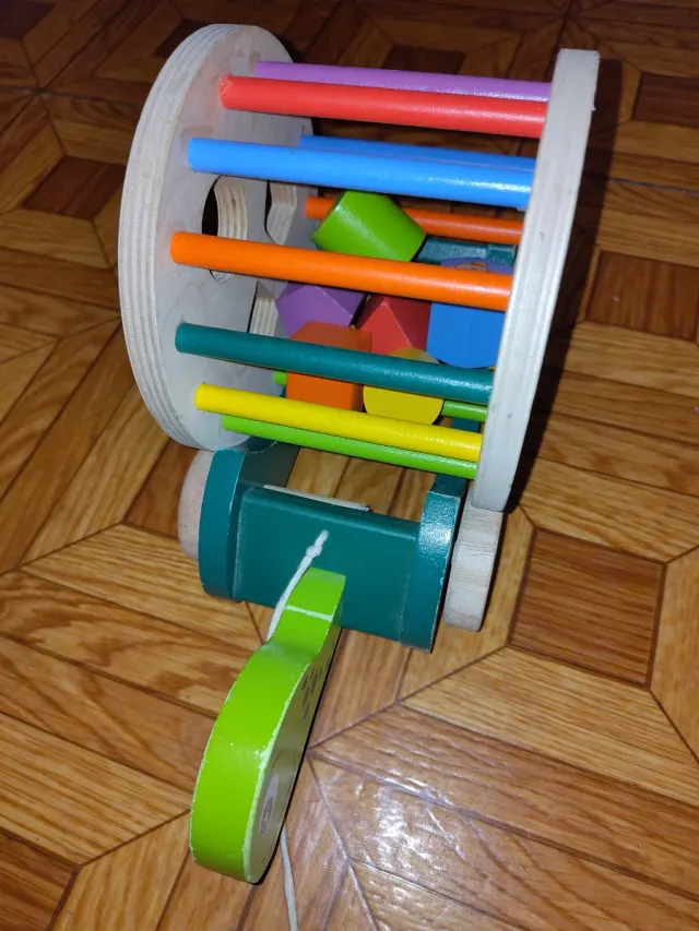 Tortuga Juguete Madera Bloques Primeros Pasos