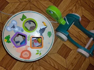 Tortuga Juguete Madera Bloques Primeros Pasos