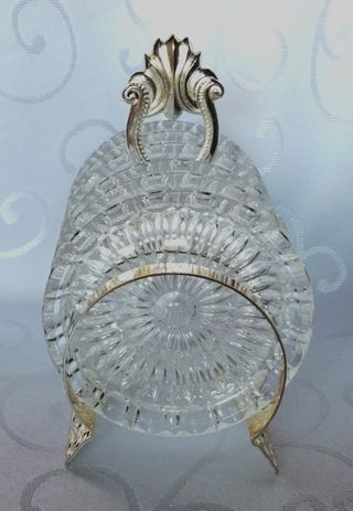 Set 6 Sottobicchieri Cristallo + Supporto Vintage