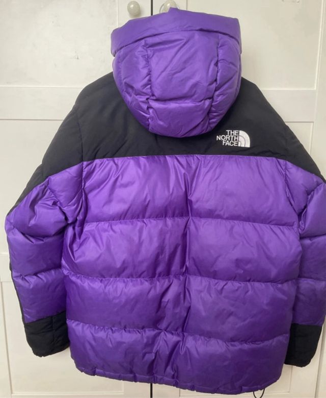 Abrigo plumas morado The North Face con capucha