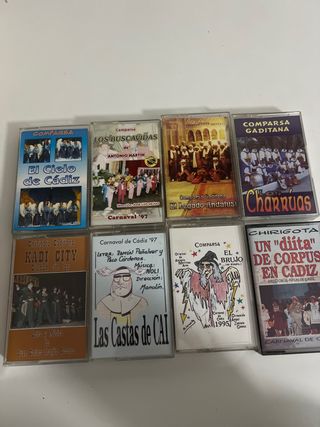 Lote 8 Casetes Chirigotas y Comparsas 90s