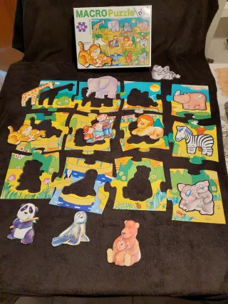 Puzzle Macro Diset 24 piezas animales