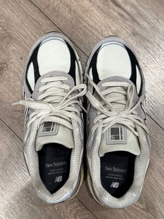 New Balance 990v4 Made in USA Gris Blanco