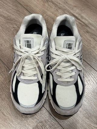 New Balance 990v4 Made in USA Gris Blanco