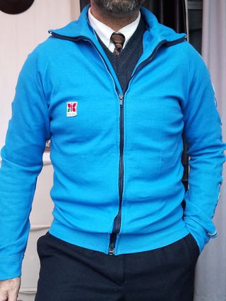 Giacca Sportiva Vintage MEC Sport Azzurro M