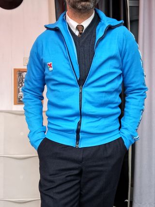 Giacca Sportiva Vintage MEC Sport Azzurro M