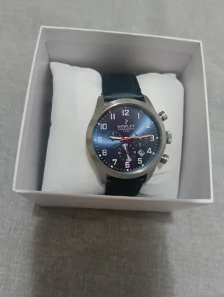Reloj Nowley Cronógrafo Azul y Plateado