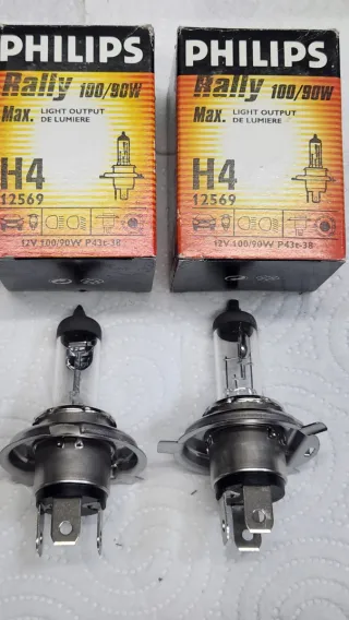 Bombillas Philips Rally H4 100/90W (2 uds) NUEVAS