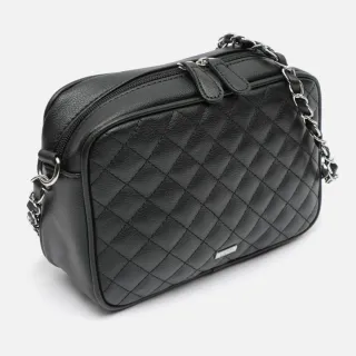 Bolso bandolera acolchado negro