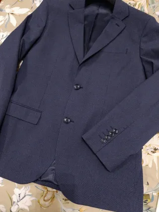 Traje Mango Azul Hombre