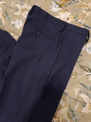 Traje Mango Azul Hombre