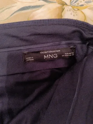 Traje Mango Azul Hombre