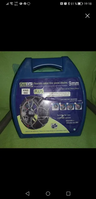 Cadenas para nieve Pole Car 9mm KNS 060
