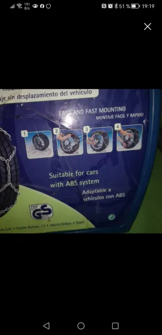 Cadenas para nieve Pole Car 9mm KNS 060