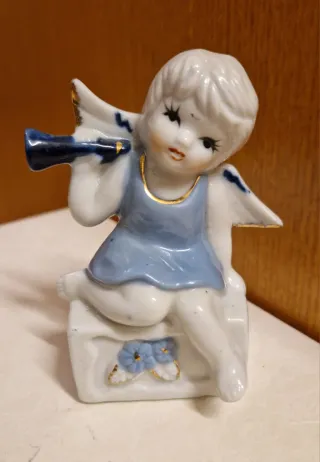 Statuetta angelo con tromba