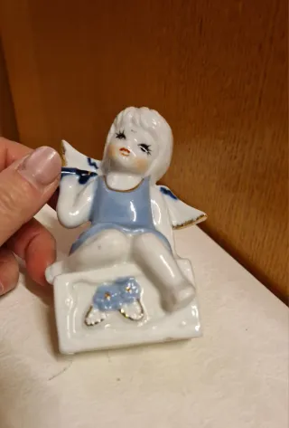 Statuetta angelo con tromba