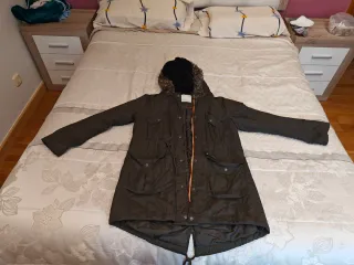 Abrigo mujer Denim & Co. talla M verde