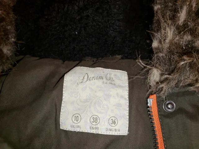 Abrigo mujer Denim & Co. talla M verde