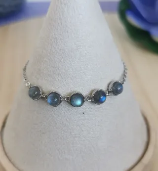 Pulsera de Labradorita Natural.