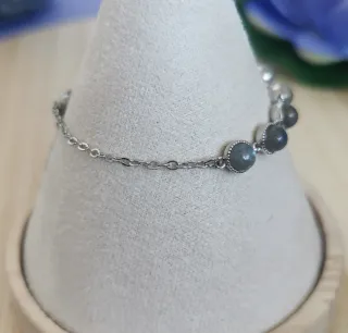 Pulsera de Labradorita Natural.