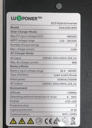 LUXPOWER SNA 5000W NUEVOS
