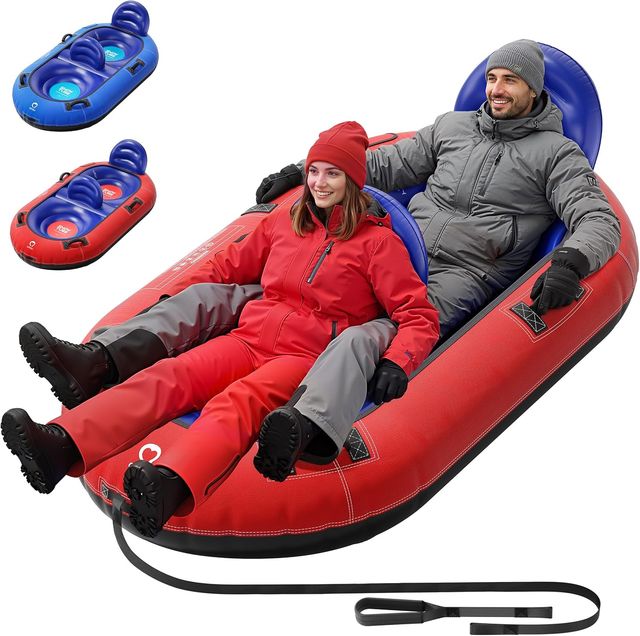 Tubo de nieve inflable para 2 personas