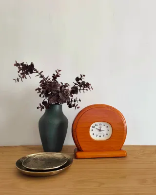 Reloj Casio Mid Century Madera