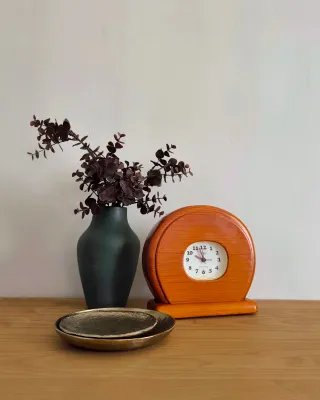 Reloj Casio Mid Century Madera