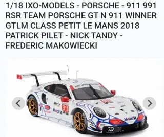 Prezzo per un solo modello Modelli Auto IXO 1:18