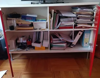 Aparador Ikea Rojo y Blanco