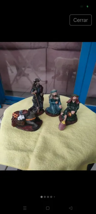 Figuras Reyes Magos y animal