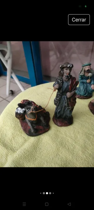 Figuras Reyes Magos y animal