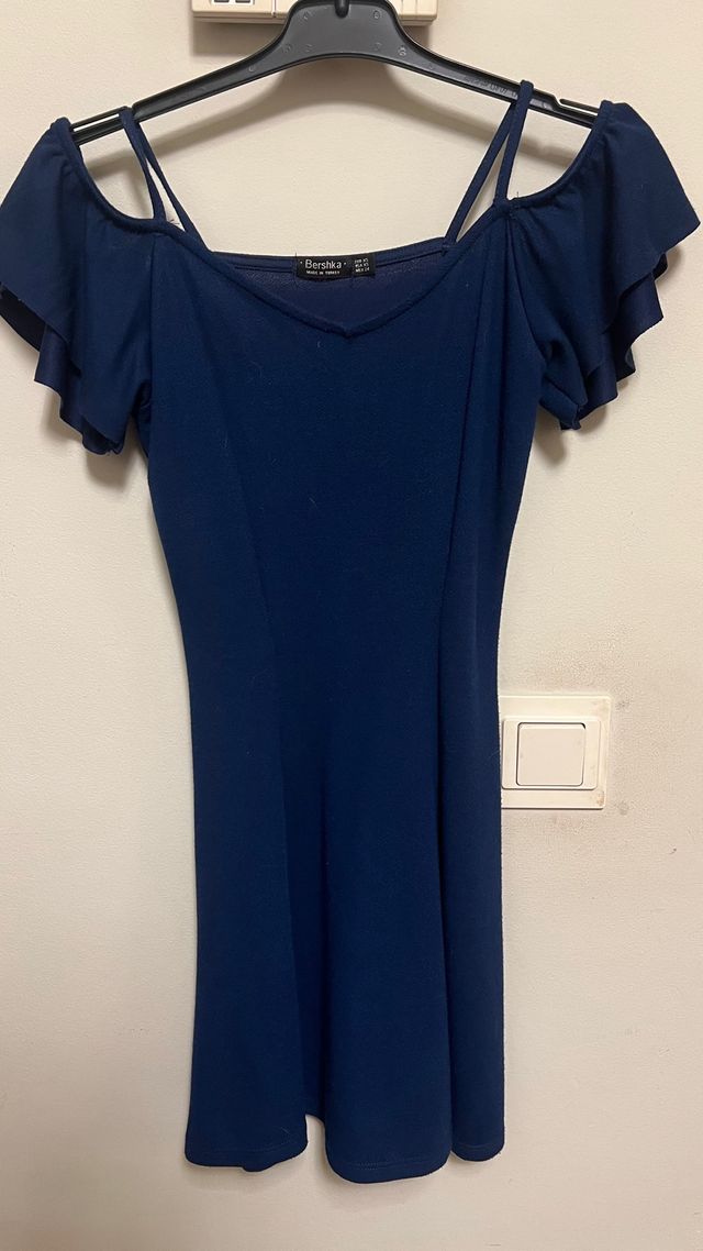 Vestido Bershka azul marino Talla XS