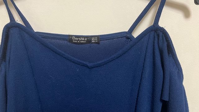 Vestido Bershka azul marino Talla XS