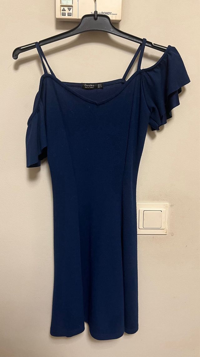 Vestido Bershka azul marino Talla XS