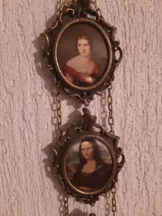 3 mini cuadros colgantes vintage