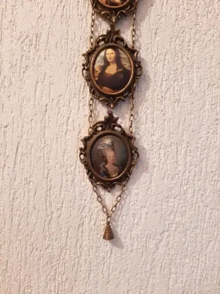 3 mini cuadros colgantes vintage