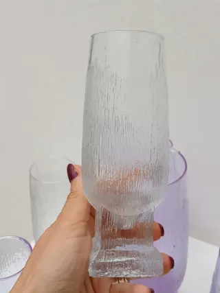 Bicchieri e caraffa vintage in murano