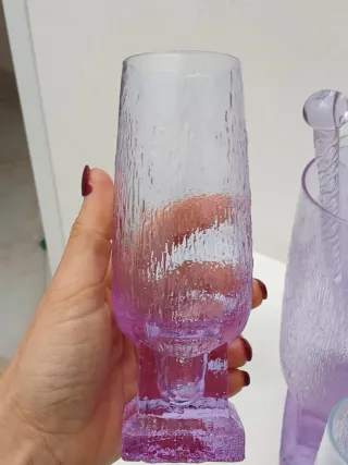 Bicchieri e caraffa vintage in murano