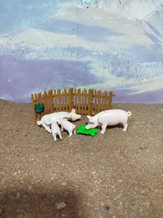 Playmobil Granja Cerdos y Vallado