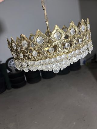 Lámparas de techo antiguas doradas varias