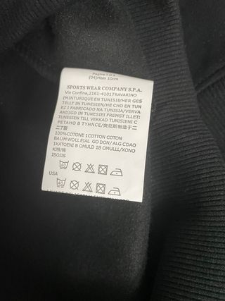 Sudadera Stone Island Negra