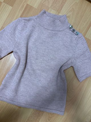 Jersey Mango cuello alto botones S