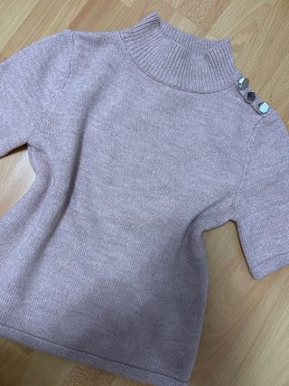 Jersey Mango cuello alto botones S