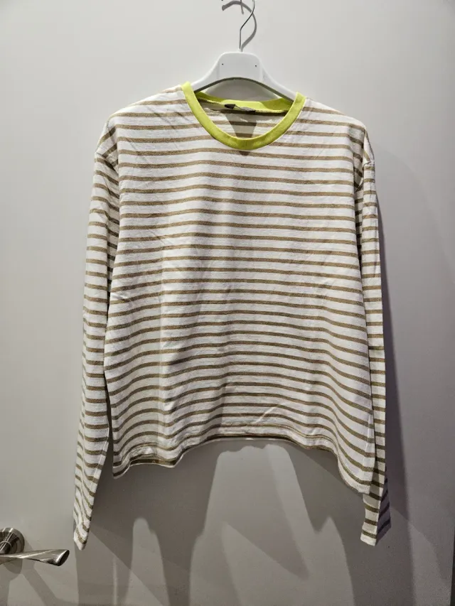 Camiseta de rayas cuello fluor talla 36 Zeeman