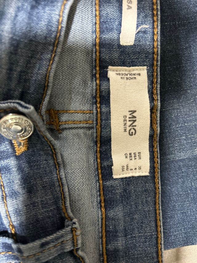 Pantalón vaquero Mango Elsa Talla 38