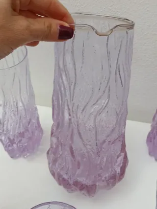 Bicchieri e caraffa vintage in murano